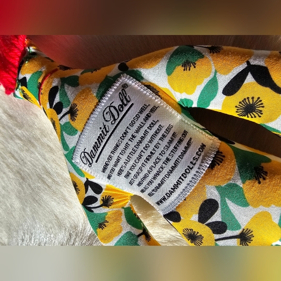 Classic Dammit Doll Yellow Poppy Flower - Picture 3 of 4